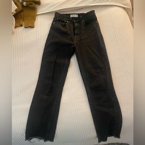 Abercrombie ankle straight jeans